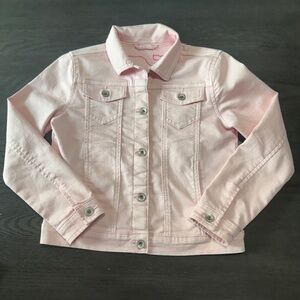 Vineyard Vines Girls light pink denim jacket Size M(10-12)